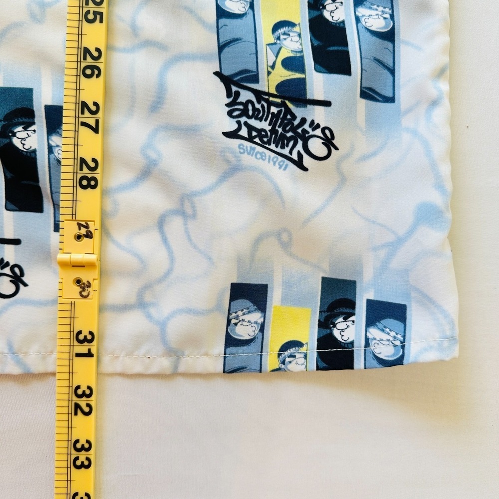 South Pole Denim Shirt Mens 2XL Button Up Skater Thug Graphic No Tags Streetwear - Picture 4 of 8